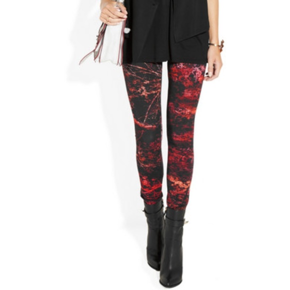 Helmut Lang Pants - Helmut Lang midnight reflex printed leggings